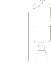 peptide glazing fluid illustration (bottle & carton)