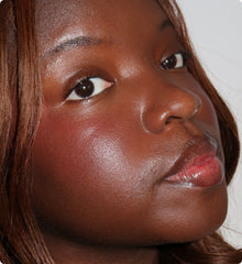 ajaila wears pocket blush and peptide lip tint