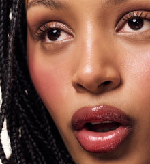 model wears pocket blush in date cake