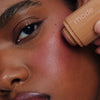 model with sleepy girl blush