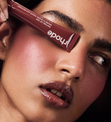 shania wears peptide lip tint in pbj