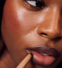 kiara wears peptide lip shape in flex