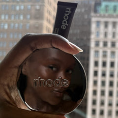 rhode mirror and peptide lip tint espresso