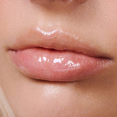 model wearing peptide lip tint lemontini