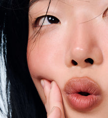 model wears peptide lip shape