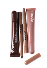peptide lip tint in espresso, toast, peptide lip shape in move, lunge
