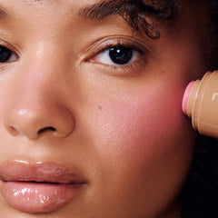 model wearing pocket blush in piggy