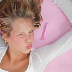 anna with peptide lip tint jelly bean
