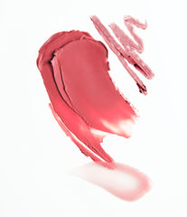 swatch of peptide lip shape press, pocket blush sprinkle, peptide lip tint jelly bean
