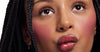 model wears pocket blush in plum