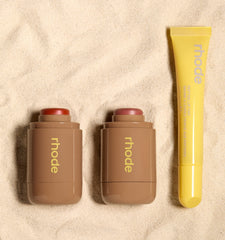 pocket blush in sun soak, tan line, lemontini plt