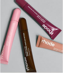 All 4 shades of Peptide Lip Tint - in shades Ribbon, Toast, Raspberry Jelly, and Espresso