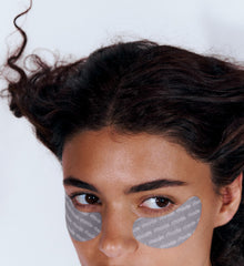 vie wearing rhode eye patches