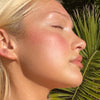 creator wearing pocket blush in tan line