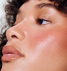 jamea wears peptide lip tint in lemontini
