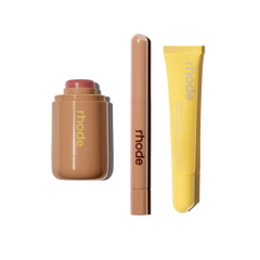 pocket blush in tan line, peptide lip shape, peptide lip tin lemontini