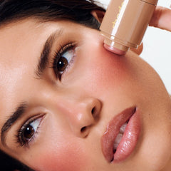 model wearing pocket blush in tan line