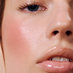 model wearing pocket blush in tan line