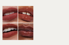 4 different models, each wearing Peptide Lip Tint in shade Espresso