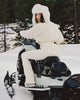 hailey with snowmobile