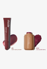 pbj- warm berry brown, plum- cool purple berry