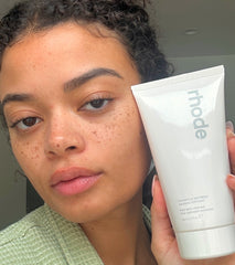 Creator Ava Welsington with balanced, hydrated skin after cleansing with Pineapple Refresh