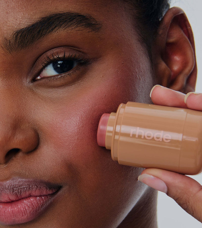 model wears pocket blush freckle