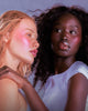 model wearing berry blush