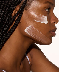 model with barrier butter