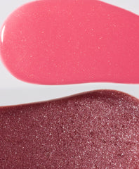 swatch of peptide lip tint sweet pea and pretzel