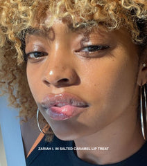 Zariah I. wearing salted caramel lip treat