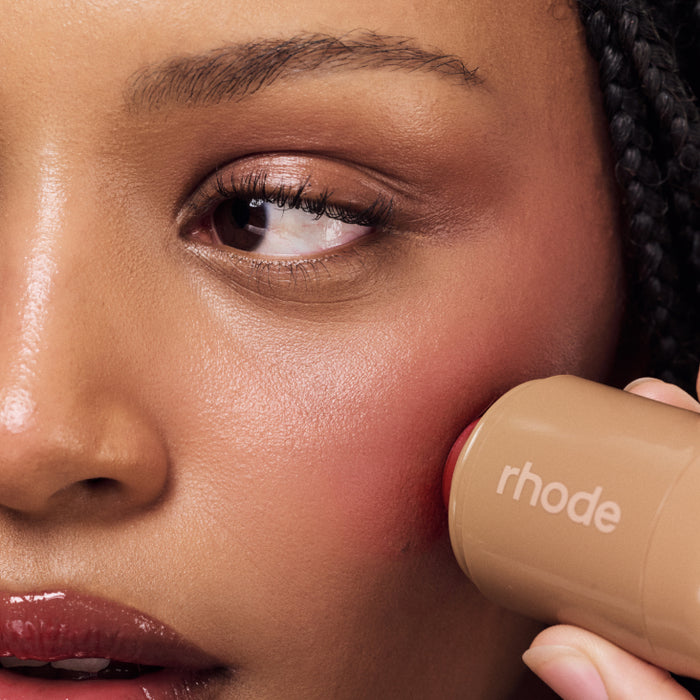 model wears pocket blush in date cake