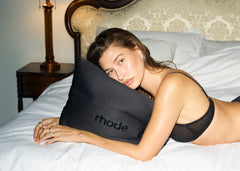 hailey with oversized bubble bag