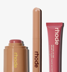 pocket blush tan line, peptide lip shape, peptide lip tint salty tan