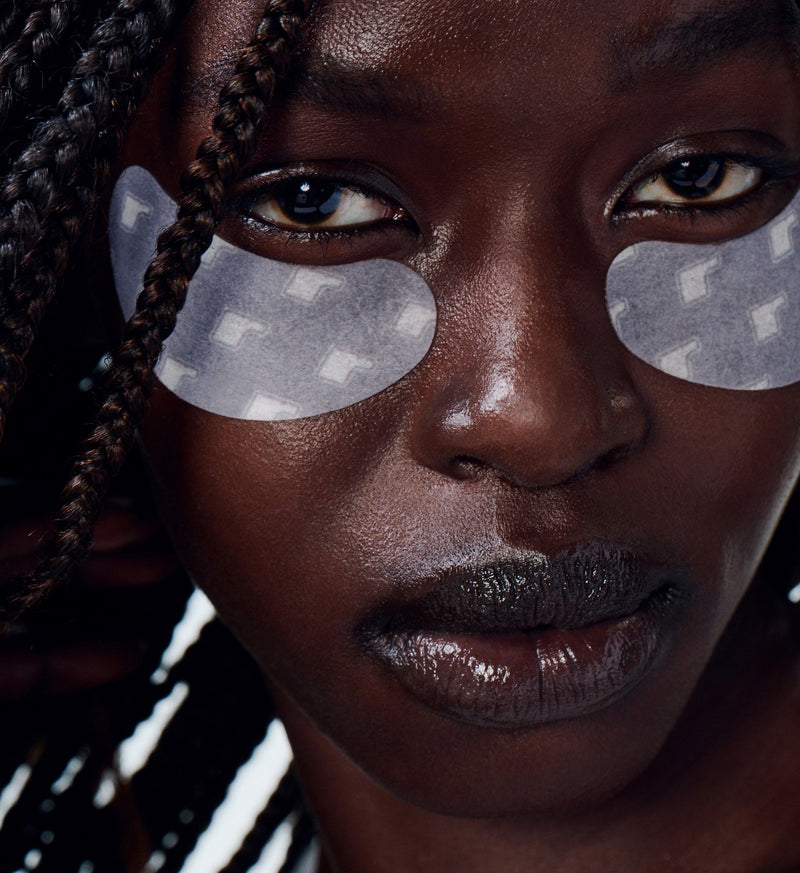 nyawuta wearing r icon peptide eye prep