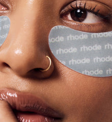 model wearing rhode eye patches