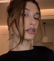 hailey with lip tint