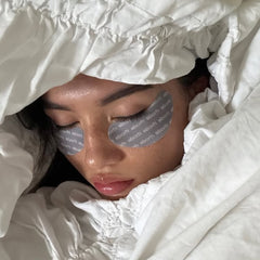 Model wearing Peptide Eye Prep