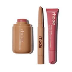 pocket blush tan line, pocket blush twist, peptide lip tint salty tan