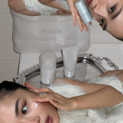 mini grey bubble bag, little glazing milk, little barrier butter