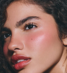 keilani with pocket blush and peptide lip tint