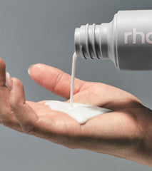 glazing milk pouring into hand