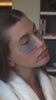 hailey bieber wearing eye patches