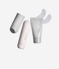 peptide glazing fluid, glazing mist, barrier butter, rhode peptide eye prep