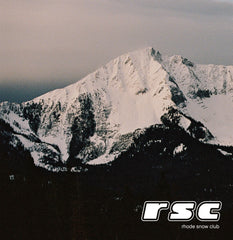 snowy mountain landscape with 