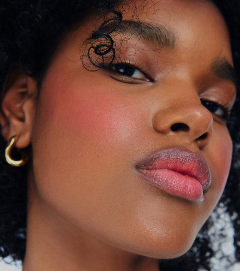 model wears pocket blush spicy marg