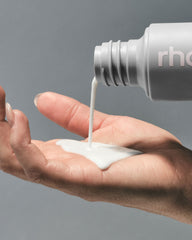 glazing milk pouring into hand