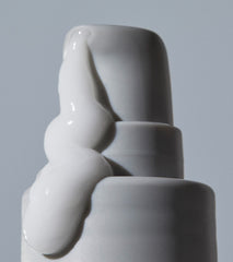 Peptide Glazing Fluid with formula pouring out from the pump