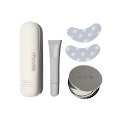 glazing mist, peptide lip treatment, r icon eye prep, rhode mirror