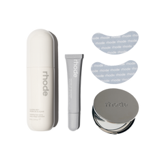 glazing mist, peptide lip treatment, r icon eye prep, rhode mirror